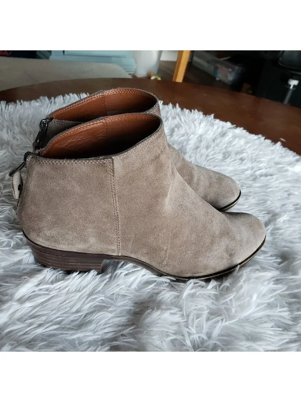Lucky Brand Bremma Suede Ankle Booties
